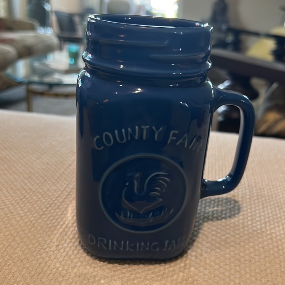 Country Jar Mugs Red, white, blue. Purple - Picture 4 of 9